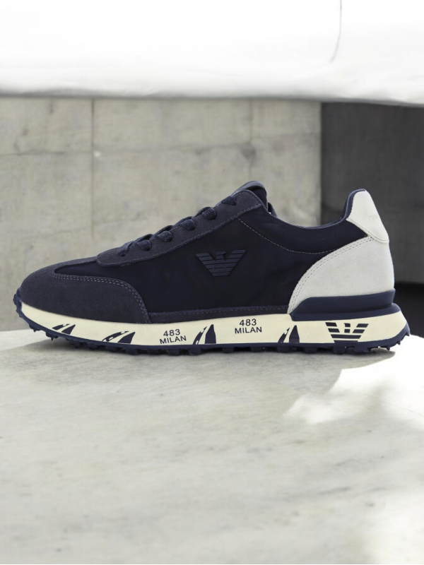 Emporio Armani Navy Sneakers